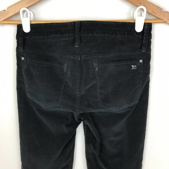 Joe's Jeans Chelsea Ankle Corduroy Pants Low Rise Black Skinny Stretch Crop 24 - Picture 4 of 8